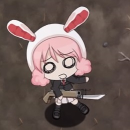 おっとりした玉兎